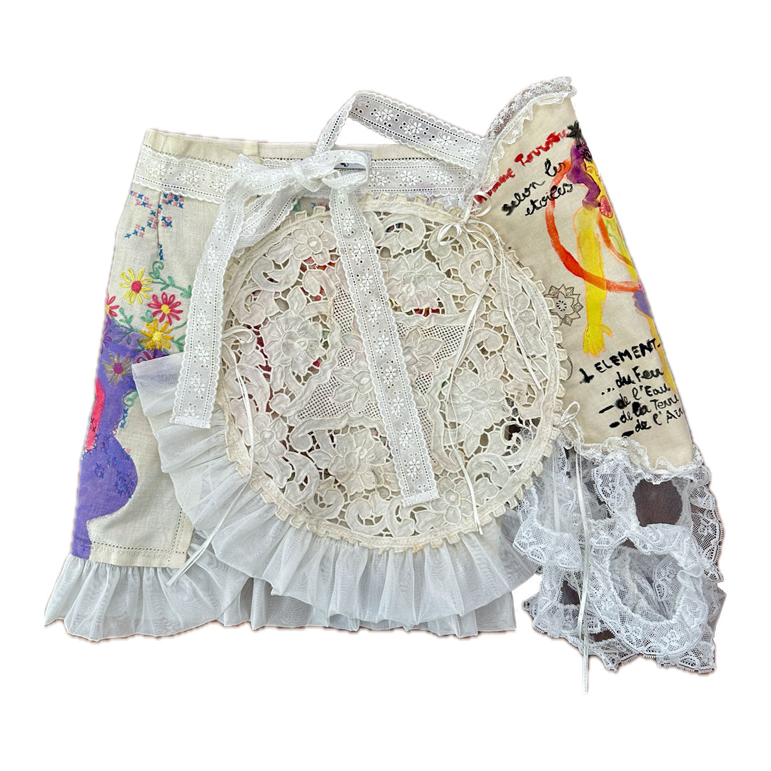 Scarlet - Upcycled Mini Skirt