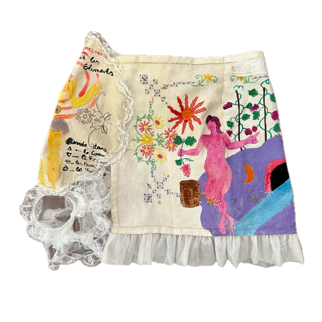 Scarlet - Upcycled Mini Skirt