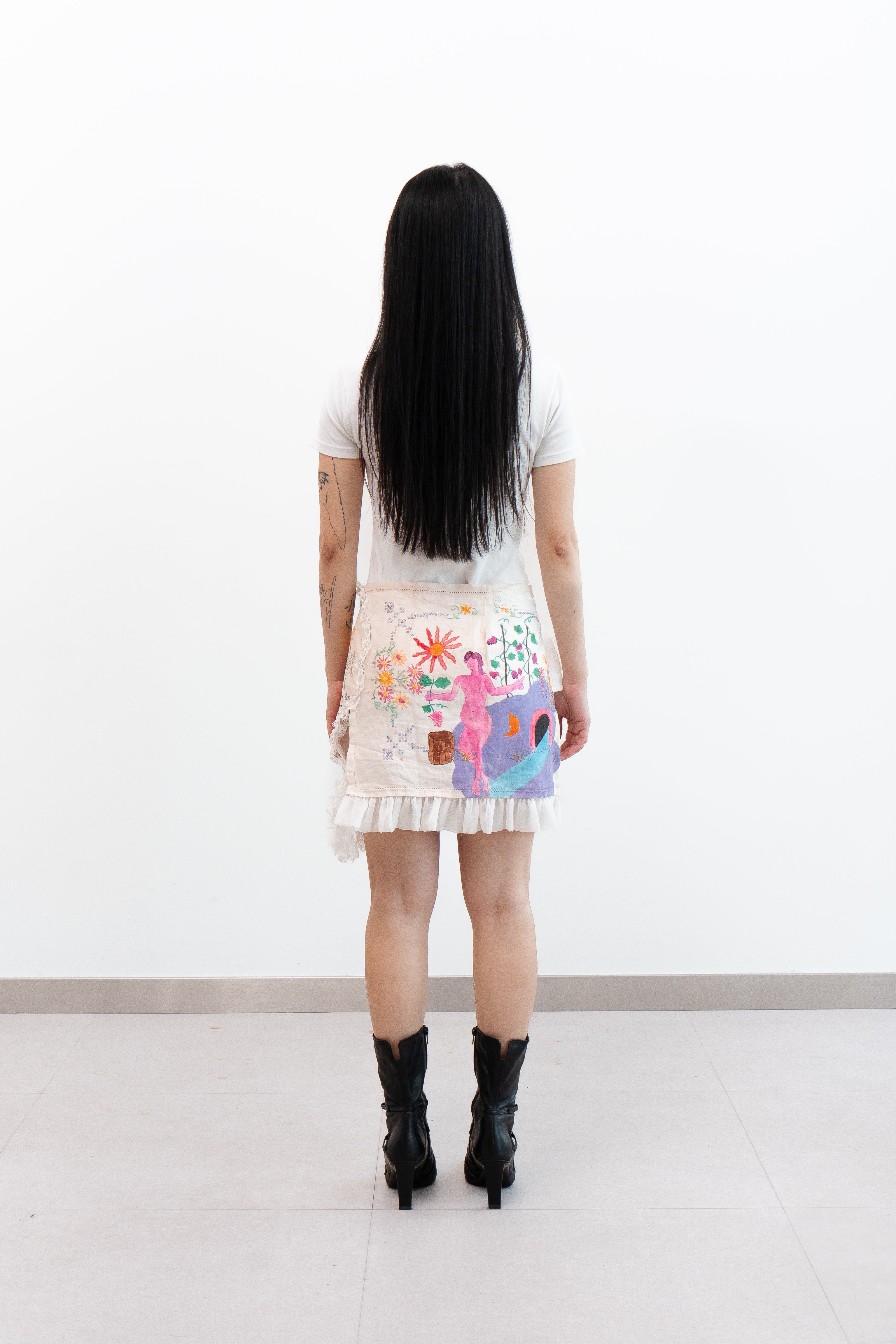 Scarlet - Upcycled Mini Skirt