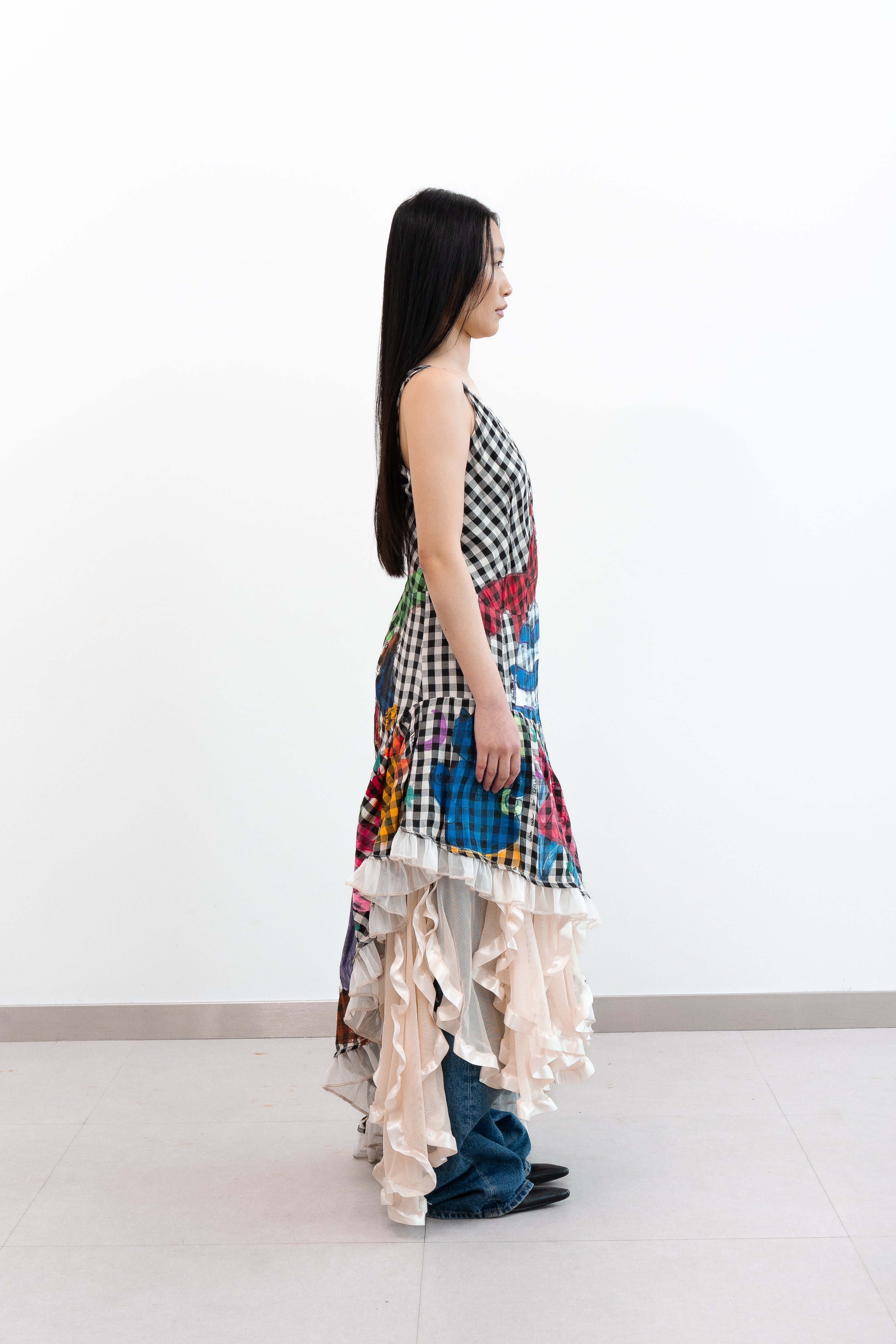 Onishi - Hand Painted Check Dress