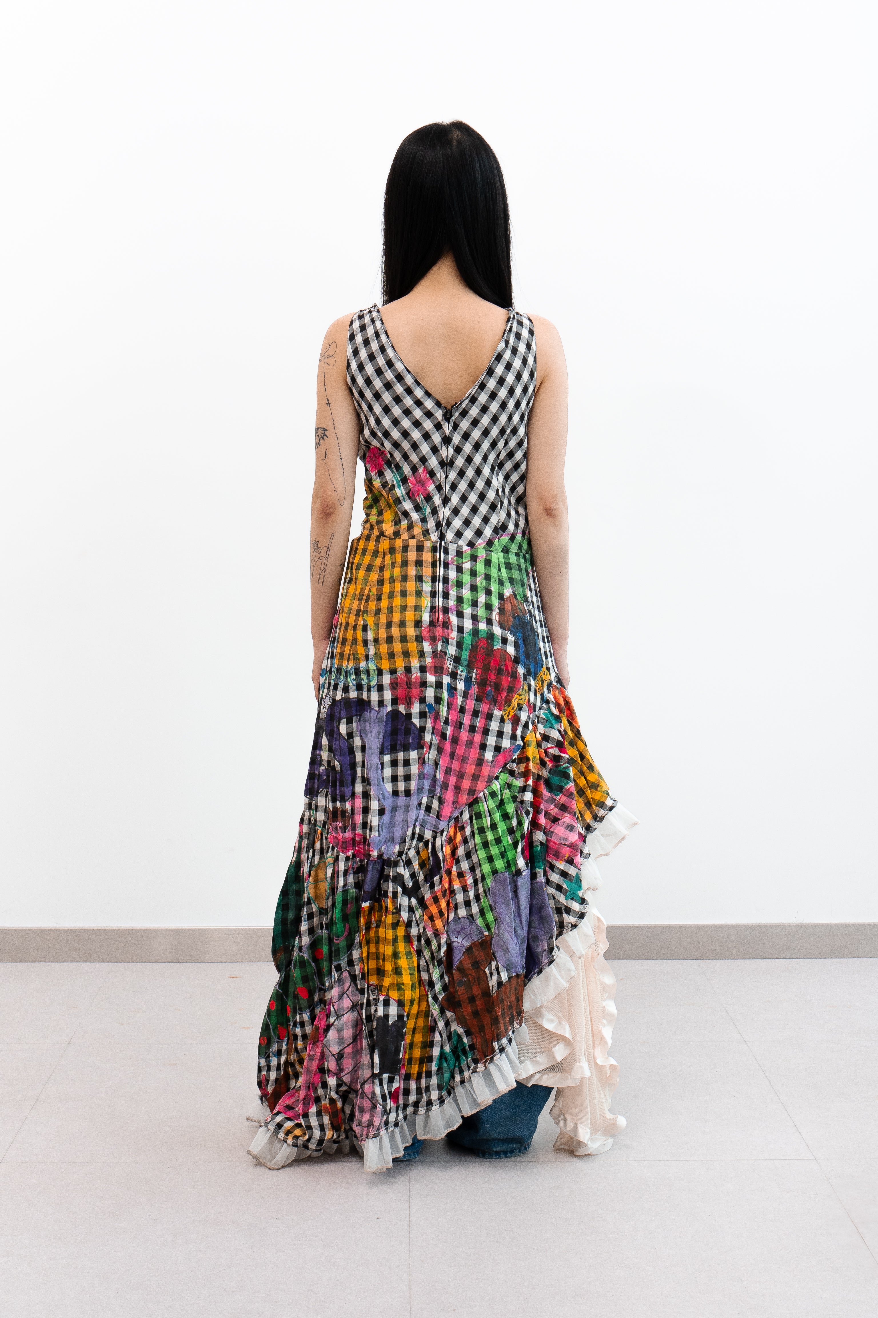 Onishi - Hand Painted Check Dress