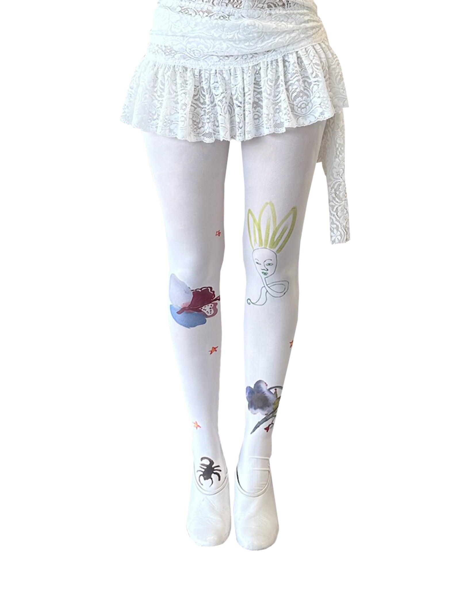 Anne -  Printed Tights