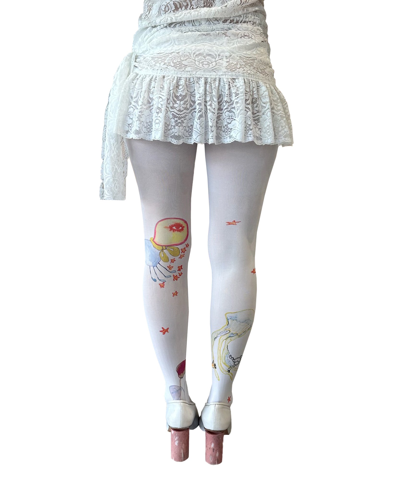 Anne -  Printed Tights