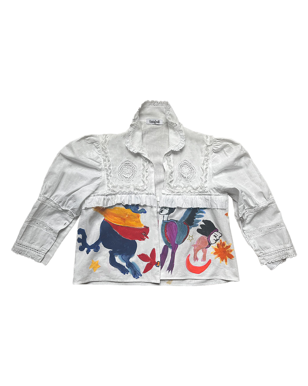 Celsa - Upcycled Handpainted Blouse