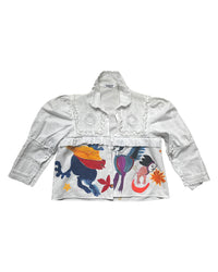 Celsa - Upcycled Handpainted Blouse