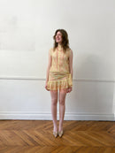 Alissa - Patchwork Lace Mini Dress