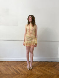 Alissa - Patchwork Lace Mini Dress