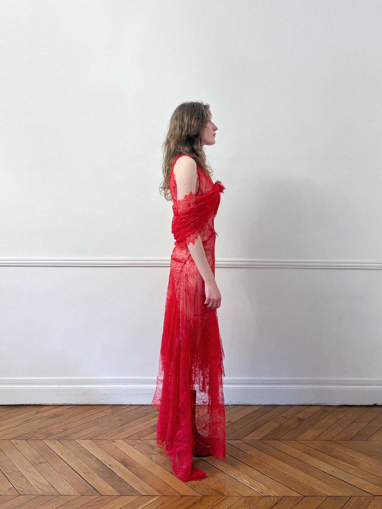 Angela - Pink Lace Dress
