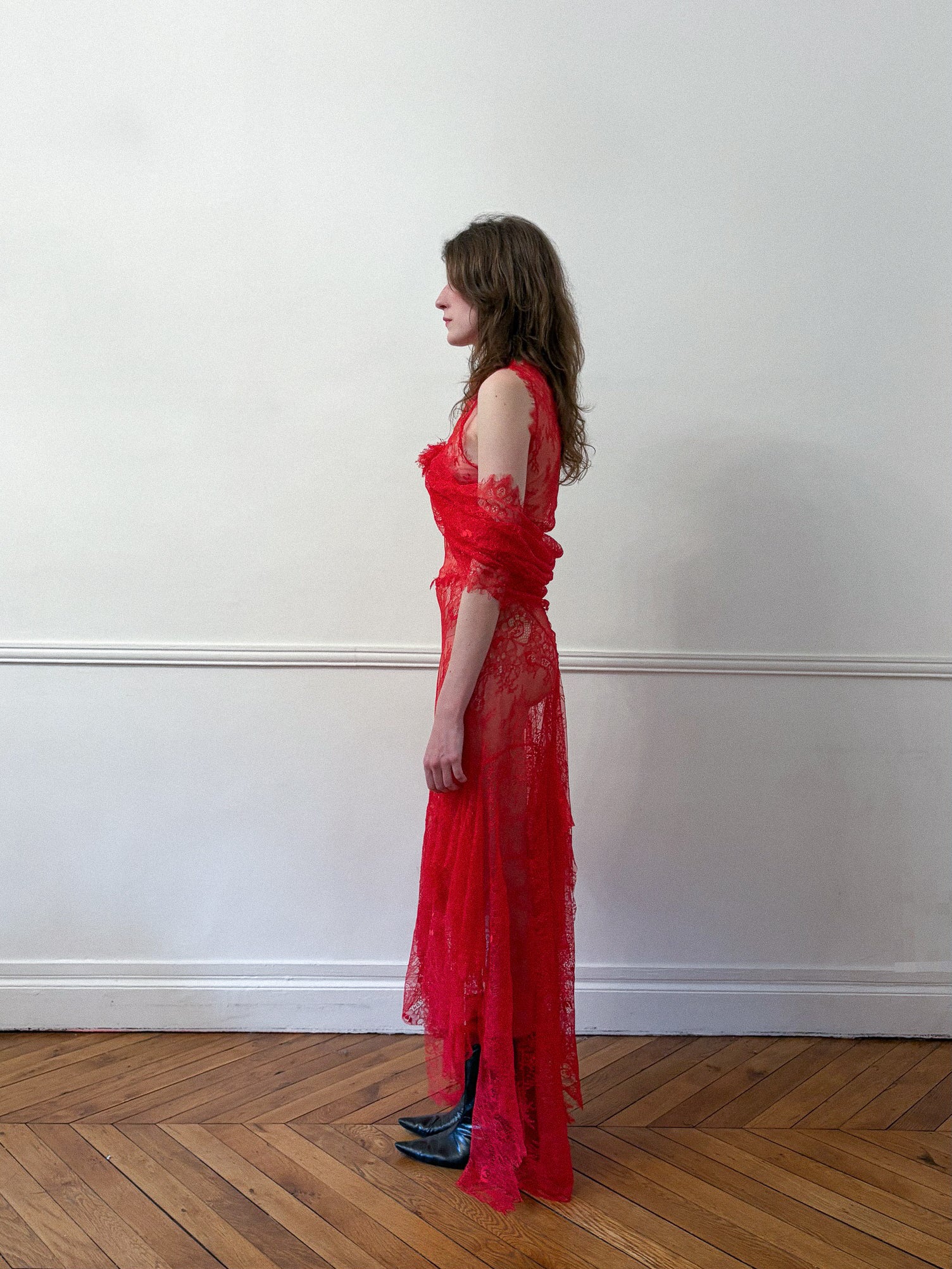Angela - Pink Lace Dress