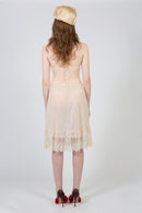Lorraine – Sheer Mesh Skirt with Vintage Lace Trim