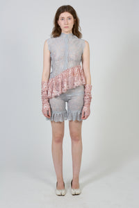 Alice – Asymmetrical Bi-Color Lace Top
