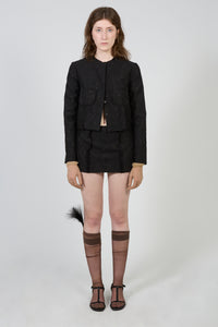 Sole - Frayed Mini Skirt