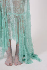 Angela - Asymmetric Lace Dress