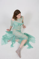 Angela - Asymmetric Lace Dress