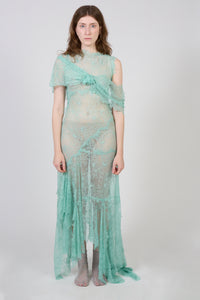 Angela - Asymmetric Lace Dress