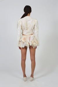 Roxanne - Frayed Silk & Viscose Jacket