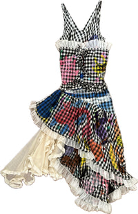 Onishi - Hand Painted Check Dress