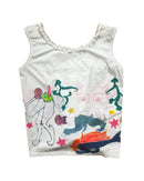 Callista - Upcycled Handpainted Top