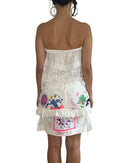 Cherin - Upcycled Handpainted Miniskirt