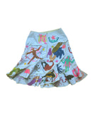Crescentia - Upcycled Handpainted Flared Skirt