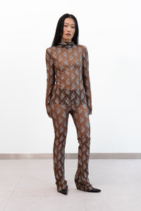 Camelia - Mesh Jacquard top