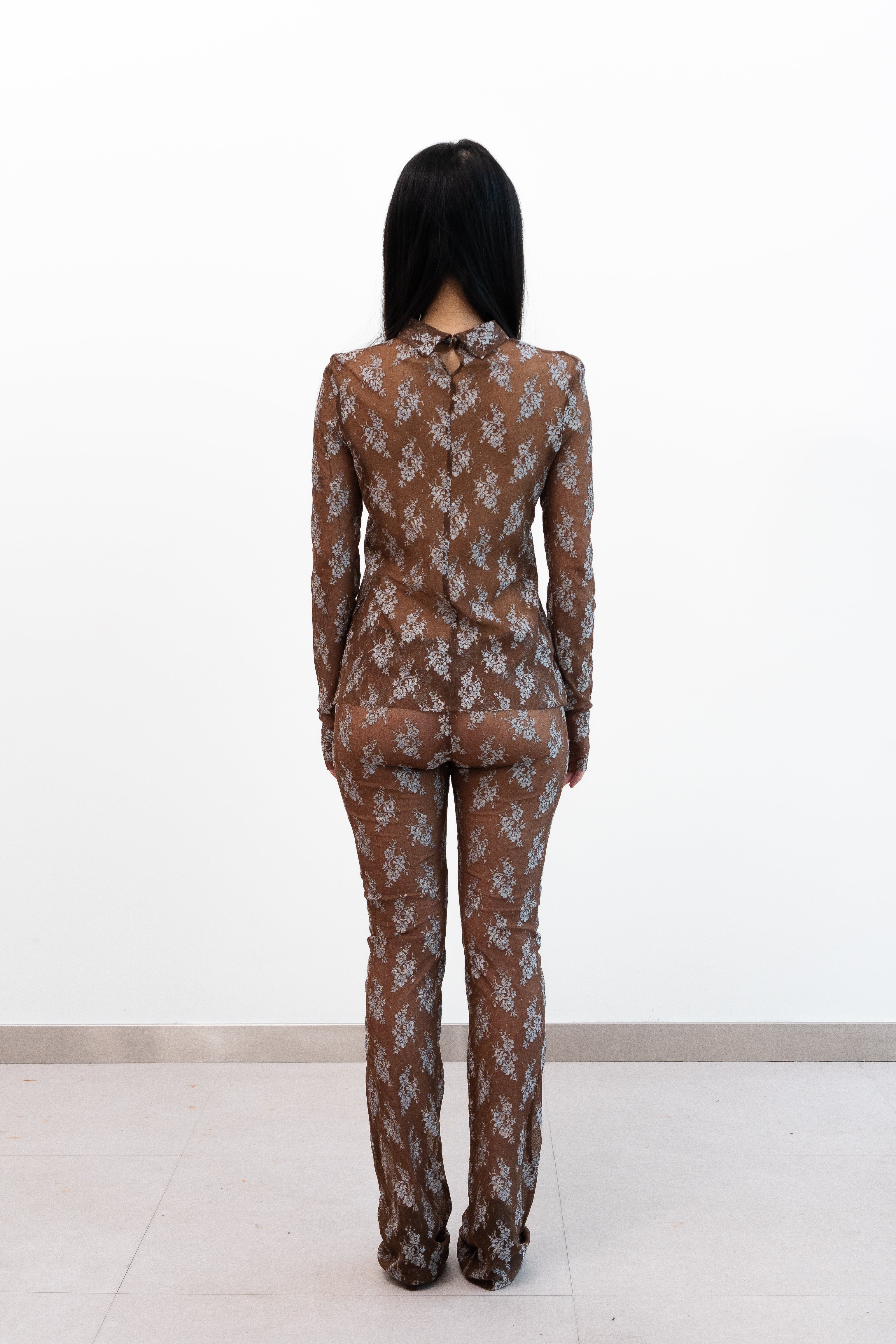 Camelia - Mesh Jacquard top