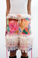 Onishi - Hand Painted Ruffle Shorts