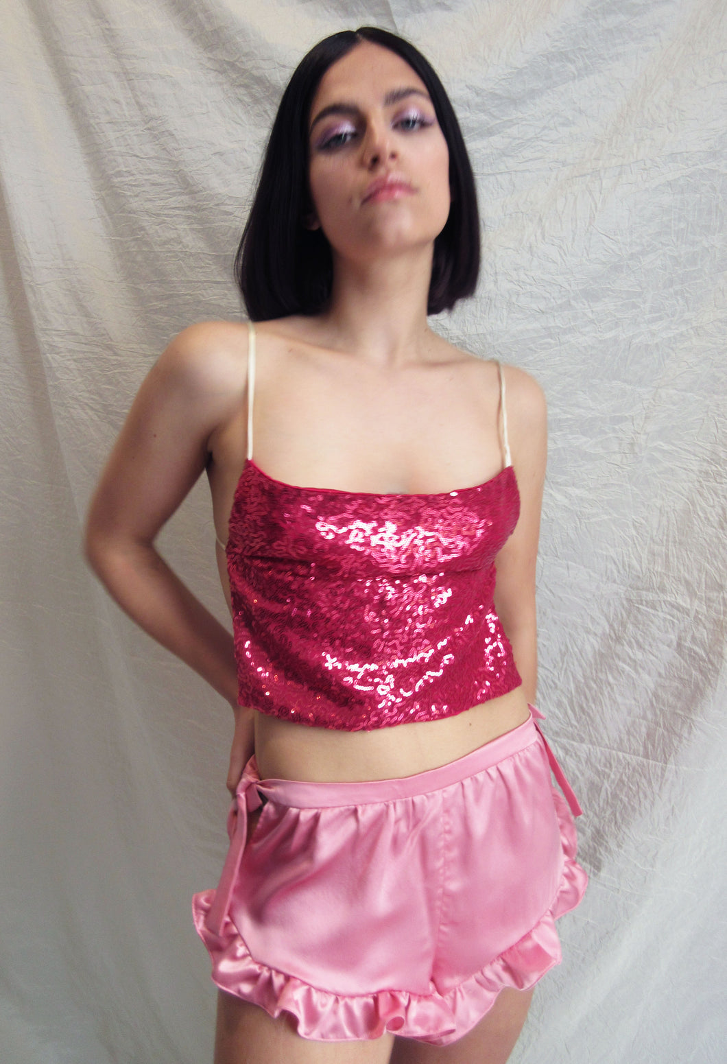 Chele - Sequins Crop Top