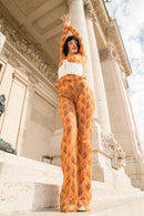 Lisa - Mesh Jacquard Trousers
